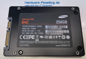 Samsung SSD 840 250 Go 2,5" SATA III 6G NAND 512 Mo MZ-7TD250 MZ7TD256HAFV-0BW00 - Photo 1/1