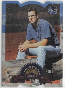 Troquelados de matriz fractal de hojas 1997-98 #195 Trevor Linden BX/400* - Imagen 1 de 2