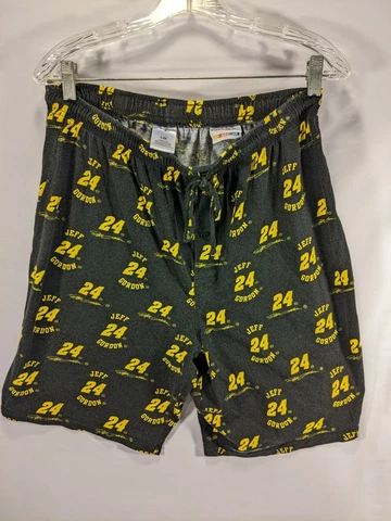 NASCAR Mens Boxers Jeff Gordon 24 Sz L Waist 31 100% Cotton Elastic Waist Cover