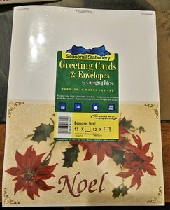 Seasonal Stationery, 12 Greeting Cards & Envelopes by Geographics customize - Picture 1 of 3