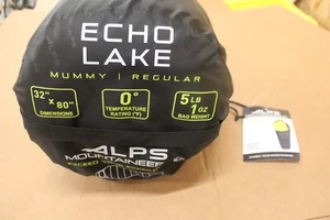 Alps Mountaineering ECHO LAKE 0' Degrees Sleeping Bag (New) - Picture 1 of 5