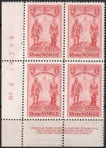 502 Norway 1946, NK 349, Wings for Norway MNH, MI 314, SC #274. - Picture 1 of 1