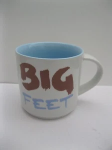 Jamie Oliver Cheeky Ceramic Mug Cup Big Feet Big Shoes 2007 Large VGC FREE P&P - Picture 1 of 8