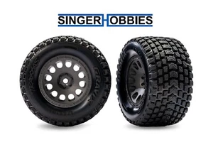 Traxxas 10772-GRAY Gray Front Mini XRT Wheels w/ Gravix Tires (2) TRA1 - Picture 1 of 2