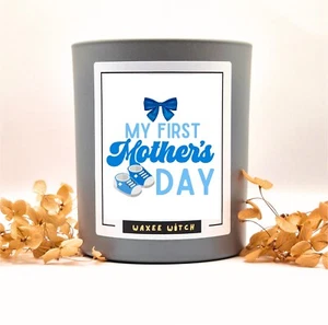 First Mother's Day Gift Candle for Boy Mums Baby Mom Wood Wick Scented Candle - Picture 1 of 4