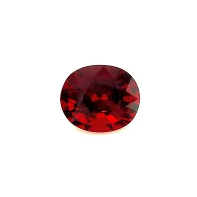 Fine Deep Orange Red Spessartite Garnet 2.18ct Oval Cut 7.7 x6.5mm Loose Gem VVS - Image 1 of 3