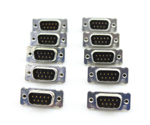 Qty 10 DB9 Male Connector 9-PIN RS232 Serial Port TE Connectivity 2-5748003-0