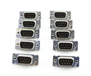 Qty 10 DB9 Male Connector 9-PIN RS232 Serial Port TE Connectivity 2-5748003-0 - Picture 1 of 12