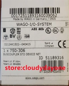 750-306 New WAGO 750-306 Fieldbus coupler DeviceNet 750-306 - Picture 1 of 2