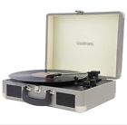 Goodmans Revive Bluetooth Portable Turntable With Built In Stereo Speakers Grey!