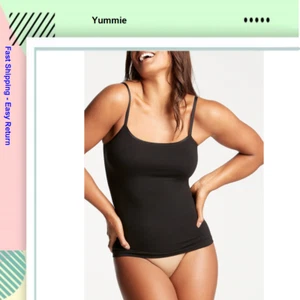 Convertible Shaping Camisole - Outlast® Seamless Core , Black , 2X - Picture 1 of 2