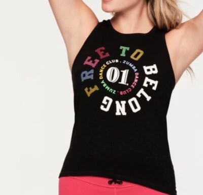 Camiseta sin mangas Free To Belong cuello alto - negra audaz Z1T000658 pequeña Foto 1 de 2