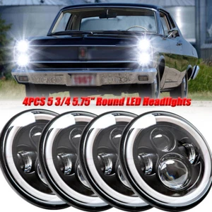 4set 5.75" Round LED Headlights Hi/Lo for Mercury Cougar 1967-76 Monterey Comet - Picture 1 of 9