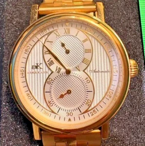 Automatic Gold-Tone 20J AK5665-MGSV Watch 5ATM Exhibition Back View Of Internal - Picture 1 of 21