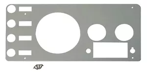 Kentrol Stainless Steel Dash Gauge Panel Cover for Jeep CJ7 1977-1986 30412 - Foto 1 di 1
