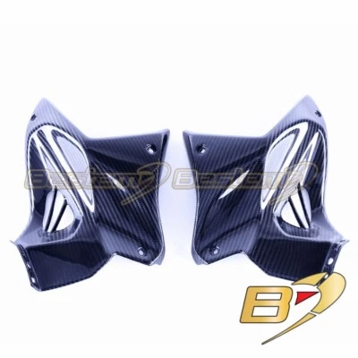 2015-2019 Kawasaki Ninja H2 H2R Carbon Fiber Tank Side Panels Tank Side Fairings - Image 1 of 4
