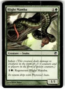 Magic the Gathering MTG Scars of Mirrodin BLIGHT MAMBA - Picture 1 of 2