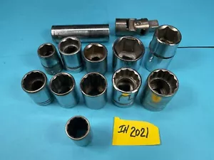 Socket Set 13pc 1/2" Drive Craftsman, Indestro Super, S-K Wayne, Proto IN2021 - Picture 1 of 10