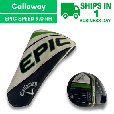 Callaway EPIC SPEED Driver 9* solo testa RH con copricapo USATO SPEDIZIONE VELOCE - Immagine 1 di 4