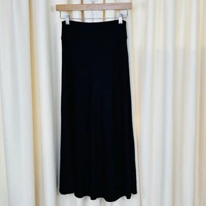Dharma Bums Womens Nomad A-Line Skirt Black Jersey Modal Stretch Size S NWT - Picture 1 of 7