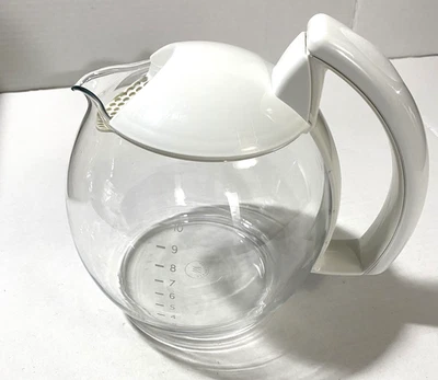 Jarra de café de repuesto Krups - 10 tazas - blanca - cuerpo redondo - aroma cristalino Foto 1 de 4