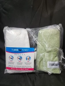 Lot 2 x Turbie Twist Hair Towels Gift Bagged NEW. L13 - Picture 1 of 2