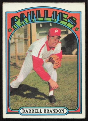 1972 Topps #283 Darrell Brandon Philadelphia Phillies EX-EXMINT SET BREAK! - Image 1 of 2