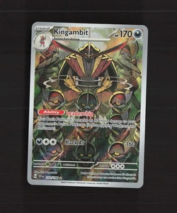 Tarjeta Pokémon Holograma Ultra Rara Arte Completo Escarlata y Violeta Kingambit 220/198 Casi Nueva - Imagen 1 de 10