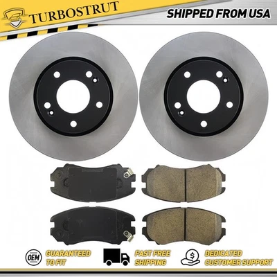 Оригинальный комплект передних тормозных дисков тормозных колодок для 2003-2008 Hyundai Tiburon 2,0 л - Изображение 1 из 2
