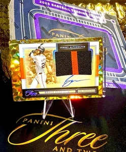 2025 panini three and two Bryce Eldridge JK-BE /49 RPA - Picture 1 of 3