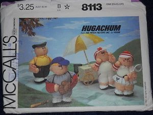 Muñecas deportivas Hugachum golf tenis jugador de béisbol McCalls 8113 patrón de costura * - Imagen 1 de 2