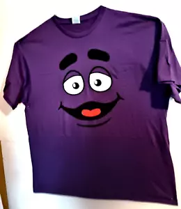 T-Shirt McDonalds Restaurants The Grimace lila Gesicht neu aus altem Lagerbestand Gr. LG - Bild 1 von 4