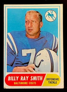 1968 Topps #22 Billy Ray Smith Baltimore Colts Vintage Football Karte - Bild 1 von 2