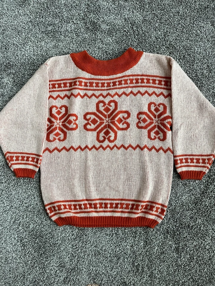 Suéter Together Para Mujer Talla Grande Multicolor Mezcla Geométrica Lana Años 80’s Vintage Foto 1 de 4