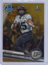 2023 Bowman U Chrome DEVIN MOCKOBEE TRUE GOLD Refractor #25/50 1st Bowman #127