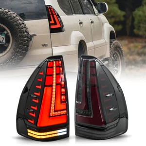Smoke LED Tail Light For Toyota Land Cruiser Lexus GX470 2003-2009 Rear Lamps - Picture 1 of 23