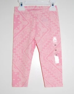 NWT The Children's Place Little Girls Peachy Pink Paisley Leggings sz XS 4 - Picture 1 of 5