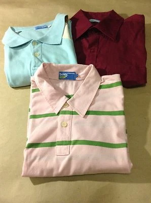 Lot of 3 Bench Shirts 2 Polo Shirts & 1 Short Sleeve Button Front Shirt EUC XL L - Image 1 of 4