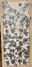 Connected Apparel Women’s Midi “Bodycon” Sleeveless Floral Dress (Size 14) 