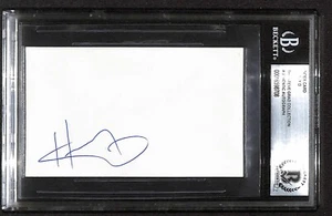 Schwere D Rapper signierte 3x5 Karteikarte Beckett gekapselt (Grad Sammlung) - Bild 1 von 4