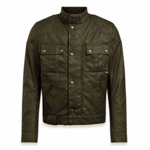Chaqueta verde genuina Belstaff Brooklands 2.0 algodón cera moto - Imagen 1 de 1