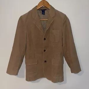 Polo By Ralph Lauren Womens Corduroy Brown Tan Lined Blazer Sz 12 Long Sleeve - Picture 1 of 4