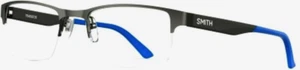 SMITH Transistor V6D 52mm Ruth Blue St/St Unisx Rx Ophthalmic Eyeglasses Frame - Picture 1 of 4