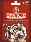 COLD STONE CREAMERY ICE CREAM GIFT CARD MOM DAD FRIENDS EMPLOYEE WORK MEAL FOOD