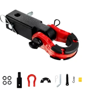 Heavy Duty 2" Shackle Hitch Receiver 11,000 lbs Capacity for Towing & Recovery - Picture 1 of 8