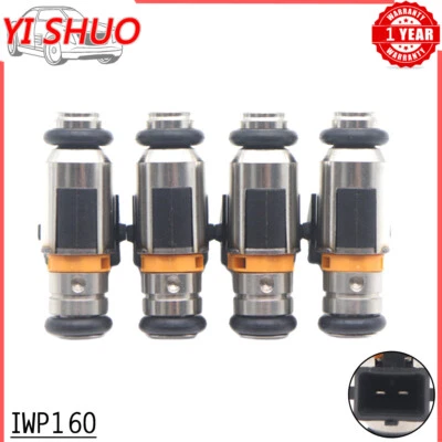 Juego de 4 inyectores de combustible nuevos para Fiat Punto Grande Doblo Idea 500 1.2L 1.4L IWP160 Foto 1 de 4