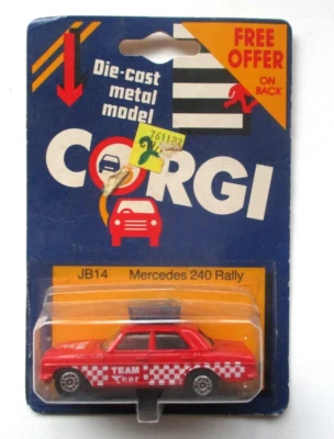 FREE SHIPPING Corgi JB14 Mercedes 240 Rally New * SEALED VINTAGE 1986 - Image 1 of 4