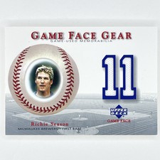 2003 Upper Deck Game Face Richie Sexson Relic #GG-RS Milwaukee Brewers