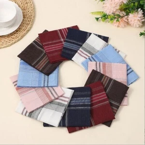 12 Stck. Herren Taschentücher Klassisch Taschentücher Baumwolle Taschentuch Einstecktuch Perfektes Geschenk - Bild 1 von 14