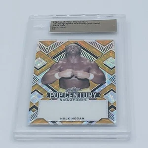 2022 Leaf Pop Century PRE PRODUCTION PROOF HULK HOGAN #1/1 Wave Gold - Picture 1 of 2